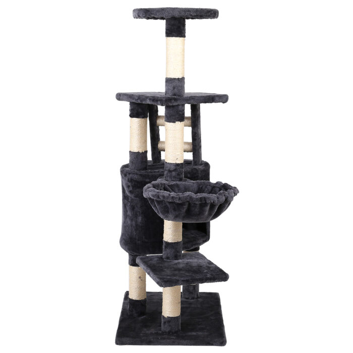 i.Pet Cat Tree 120cm Tower Scratching Post Scratcher Wood Condo House Bed Toys - Image 3