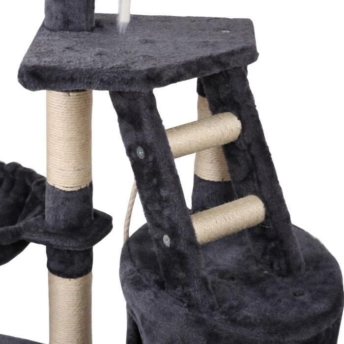 i.Pet Cat Tree 120cm Tower Scratching Post Scratcher Wood Condo House Bed Toys - Image 4