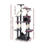 i.Pet Cat Tree 171cm Tower Scratching Post Scratcher Wooden Condo House Bed Toys - Image 3