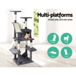 i.Pet Cat Tree 171cm Tower Scratching Post Scratcher Wooden Condo House Bed Toys - Image 4