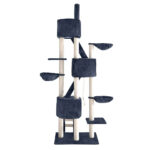i.Pet Cat Tree 244cm Tower Scratching Post Scratcher Trees Condo House Grey - Image 3