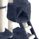 i.Pet Cat Tree 244cm Tower Scratching Post Scratcher Trees Condo House Grey - Image 2