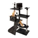 i.Pet Cat Tree 170cm Trees Scratching Post Scratcher Tower Condo House Furniture Wood - Image 2