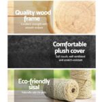 i.Pet Cat Tree 170cm Trees Scratching Post Scratcher Tower Condo House Furniture Wood - Image 5
