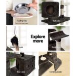 i.Pet Cat Tree 170cm Trees Scratching Post Scratcher Tower Condo House Furniture Wood - Image 6