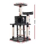 i.Pet Cat Tree 120cm Tower Scratching Post Scratcher Trees Bed Wood Condo Toys Bed - Image 3