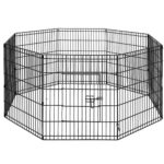 i.Pet 2x30" 8 Panel Dog Playpen Pet Fence Exercise Cage Enclosure Play Pen - Image 2