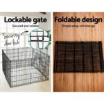 i.Pet 2x30" 8 Panel Dog Playpen Pet Fence Exercise Cage Enclosure Play Pen - Image 6