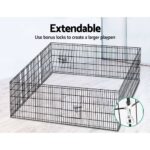 i.Pet 2x30" 8 Panel Dog Playpen Pet Fence Exercise Cage Enclosure Play Pen - Image 7
