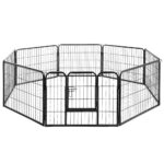 i.Pet 24" 8 Panel Dog Playpen Pet Exercise Cage Enclosure Fence Play Pen - Image 2