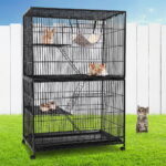 i.Pet Rabbit Cage 142cm Hutch 4 Level Bird Guinea Pig Ferret