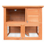 i.Pet Chicken Coop 88cm x 40cm x 76cm Rabbit Hutch Large House Run Wooden Cage Outdoor - Image 2