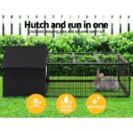 i.Pet Rabbit Cage Hutch 162x60cm Enclosure Metal - Image 2
