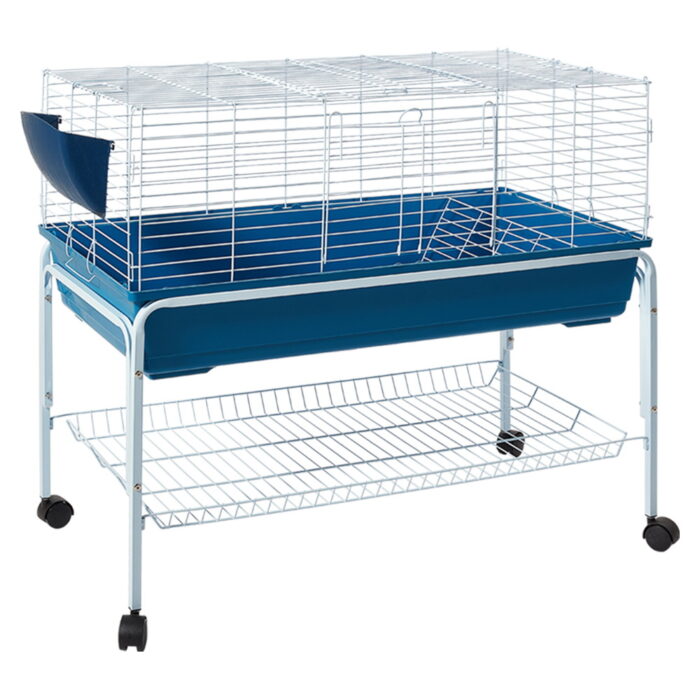 i.Pet Rabbit Cage Hutch 106cm Indoor Enclosure Carrier - Image 2