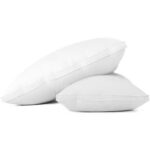 Giselle Bedding Goose Feather Down Pillow Luxury Twin Pack - Image 2