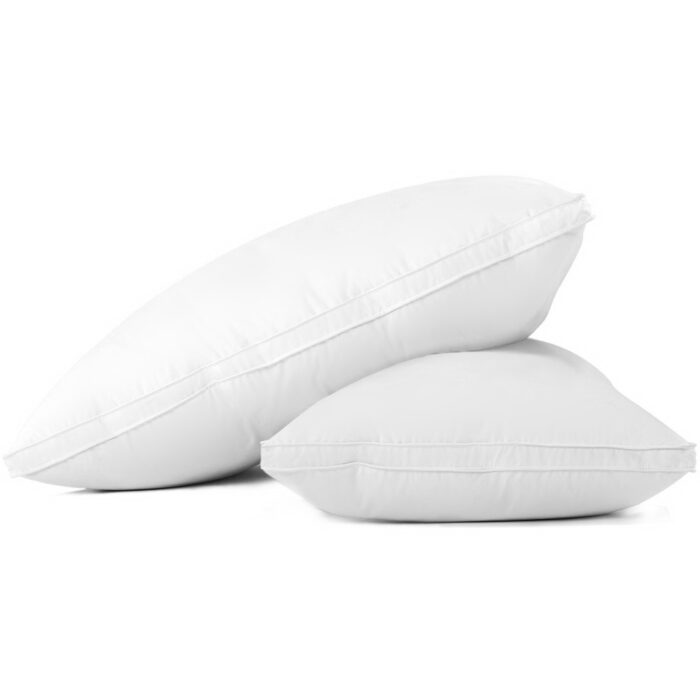 Giselle Bedding Goose Feather Down Pillow Luxury Twin Pack - Image 2