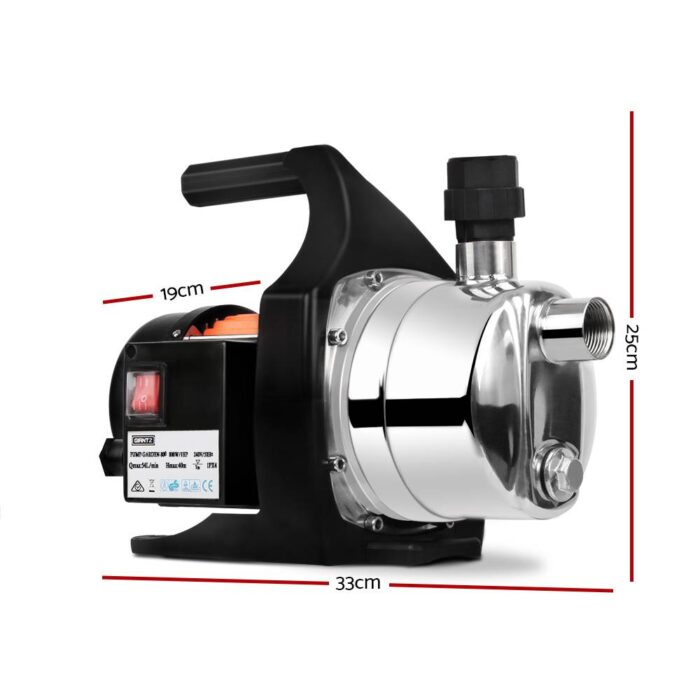 Giantz Garden Water Pump High Pressure 800W Tank Rain Farm Irrigation House - Image 3