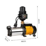 Giantz Garden Water Pump High Pressure 2000W Multi Stage Tank Rain Irrigation Black - Image 3