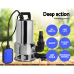Giantz Garden Submersible Pump 1800W Dirty Water Bore Tank Well Steel Sewerage - Image 4