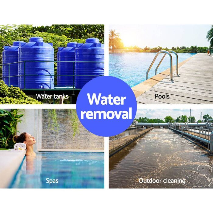Giantz Garden Submersible Pump 1800W Dirty Water Bore Tank Well Steel Sewerage - Image 5