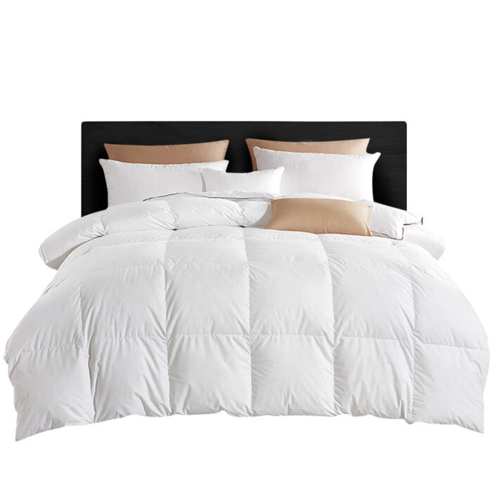 Giselle Bedding 800GSM Goose Down Feather Quilt Super King - Image 2