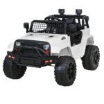 Rigo Kids Electric Ride On Car Jeep Toy Cars Remote 12V White - Image 4