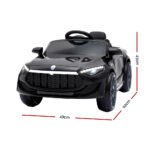 Rigo Kids Electric Ride On Car Maserati-inspried Toy Cars Remote 12V Black - Image 3