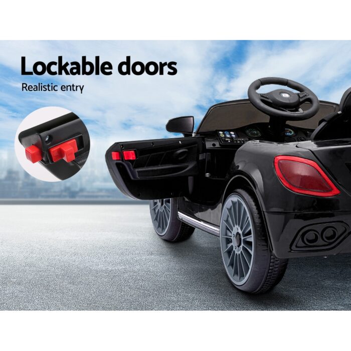 Rigo Kids Electric Ride On Car Maserati-inspried Toy Cars Remote 12V Black - Image 4