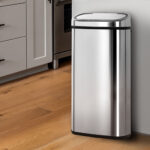Devanti 68L Motion Sensor Bin Rubbish Automatic Silver