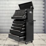 Giantz 14 Drawer Tool Box Cabinet Chest Mechanic Garage Storage Trolley Black