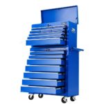 Giantz Tool Chest and Trolley Box Cabinet 16 Drawers Cart Garage Storage Blue - Image 2