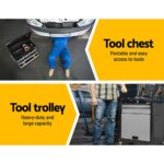 Giantz 7 Drawer Tool Box Cabinet Chest Trolley Toolbox Garage Storage Grey - Image 6