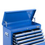Giantz 9 Drawer Tool Box Cabinet Chest Toolbox Storage Garage Organiser Blue - Image 5