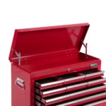Giantz 9 Drawer Tool Box Cabinet Chest Toolbox Storage Garage Organiser Red - Image 5