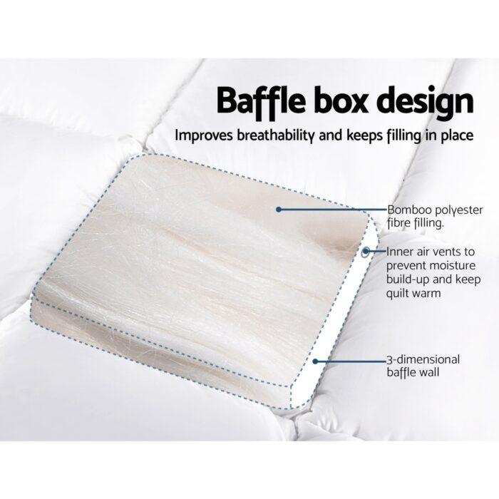 Giselle Bedding Mattress Topper Pillowtop Bamboo King - Image 5