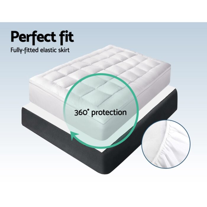 Giselle Bedding Mattress Topper Pillowtop Bamboo King - Image 7