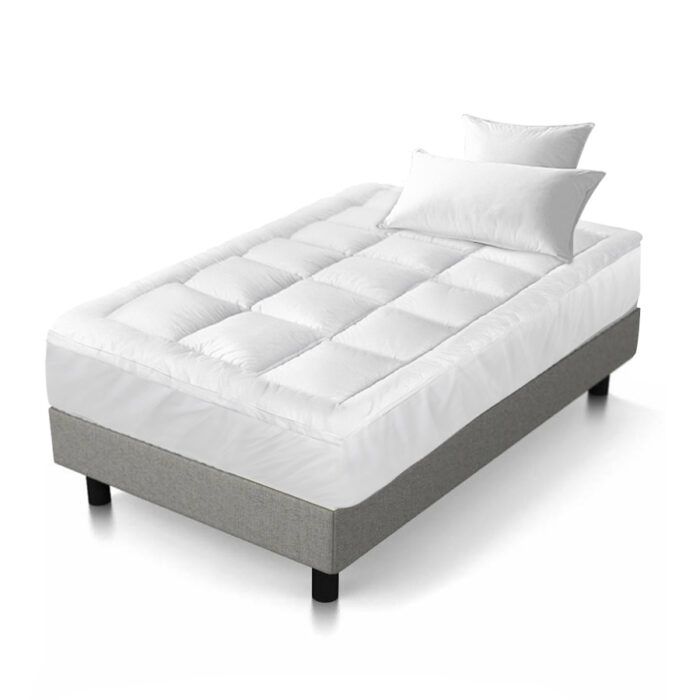 Giselle Bedding Mattress Topper Pillowtop Bamboo Single - Image 2