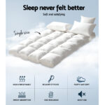 Giselle Bedding Mattress Topper Pillowtop Bamboo Single - Image 3
