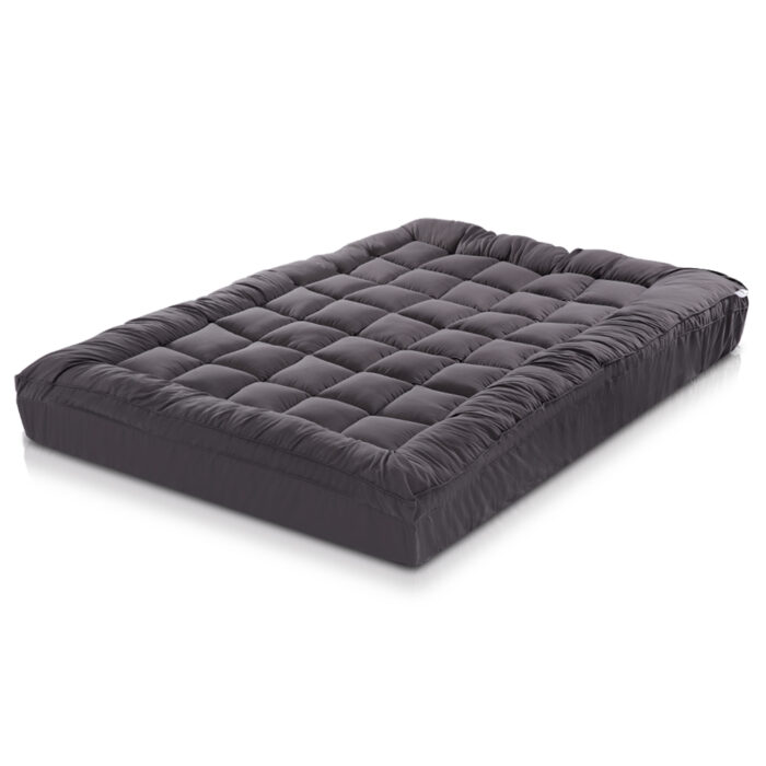Giselle Bedding Mattress Topper Pillowtop Bamboo Charcoal King - Image 2