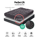 Giselle Bedding Mattress Topper Pillowtop Bamboo Charcoal King - Image 3