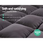 Giselle Bedding Mattress Topper Pillowtop Bamboo Charcoal King - Image 6
