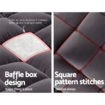 Giselle Bedding Mattress Topper Pillowtop Bamboo Charcoal King - Image 7