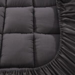 Giselle Bedding Mattress Topper Pillowtop Bamboo Charcoal King Single - Image 5