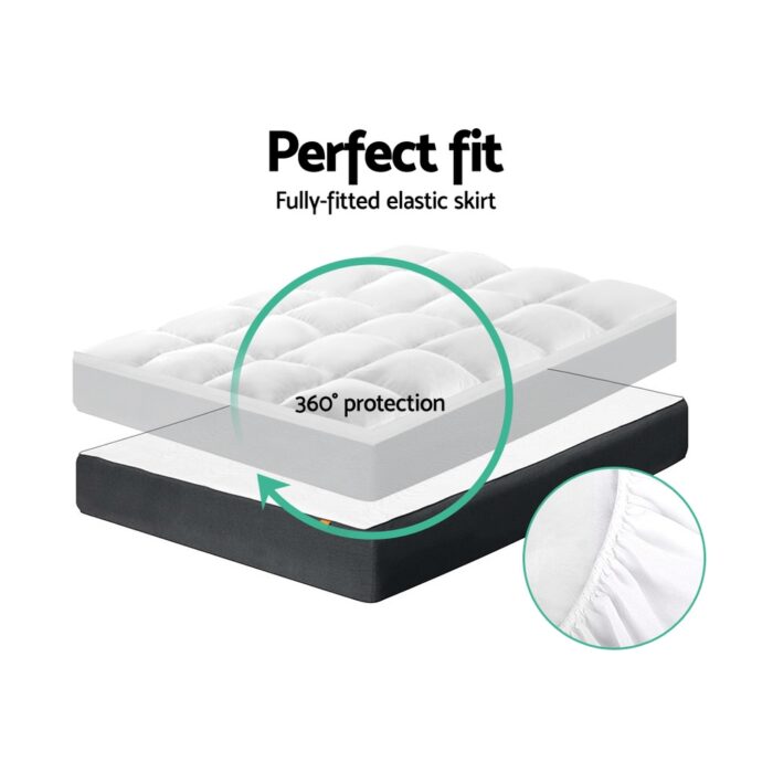 Giselle Bedding Mattress Topper Pillowtop Protector Pad King - Image 2