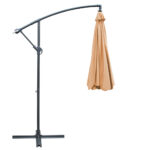 Instahut 3m Outdoor Umbrella Cantilever Beach Garden Patio Beige - Image 4