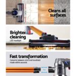 Devanti Handheld Vacuum Cleaner Bagless Cordless 150W Gold - Image 4