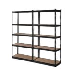 2x1.5M Warehouse Shelving Racking Storage Garage Steel Metal Shelves Rack - Image 2