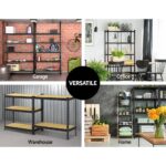 2x1.5M Warehouse Shelving Racking Storage Garage Steel Metal Shelves Rack - Image 7