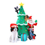 Jingle Jollys Christmas Inflatable Santa Tree 3M Illuminated Decorations - Image 2