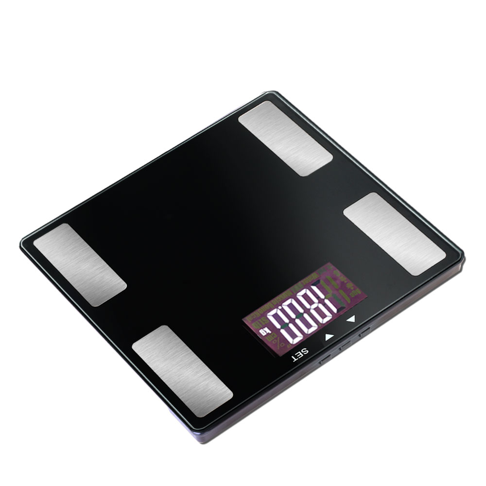 SCALE-BFAT-BLTH-BK-00 Everfit Body Fat Bathroom Scale Weighing Wireless Bluetooth Gym 180KG - Image 1